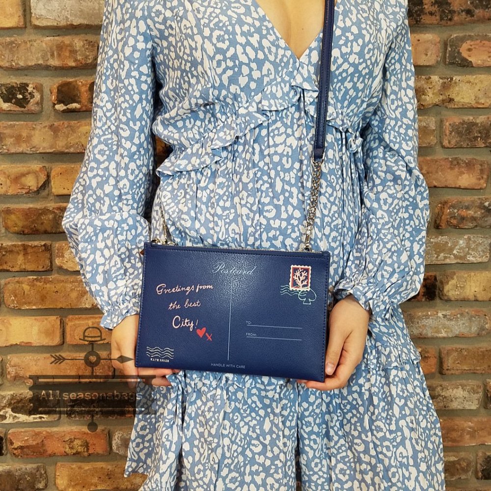 Kate Spade Bon Voyage River Postcard CROSSBODY - Picture 6 of 13
